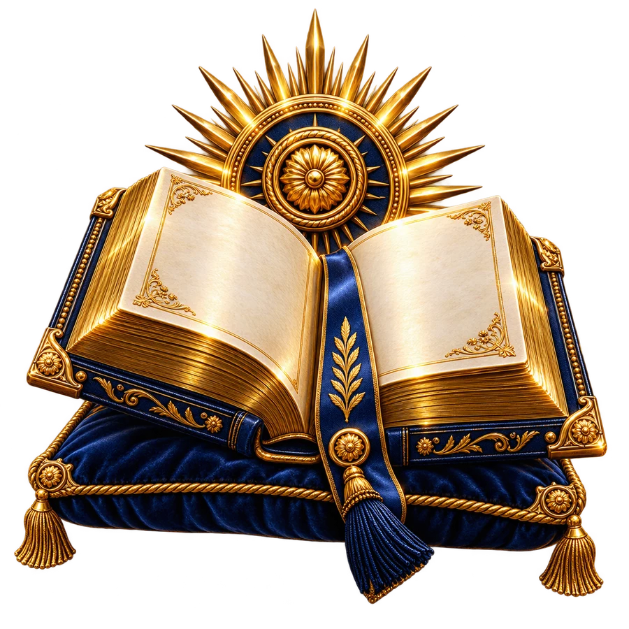 O Livro da Lei Sagrada — símbolo maçônico